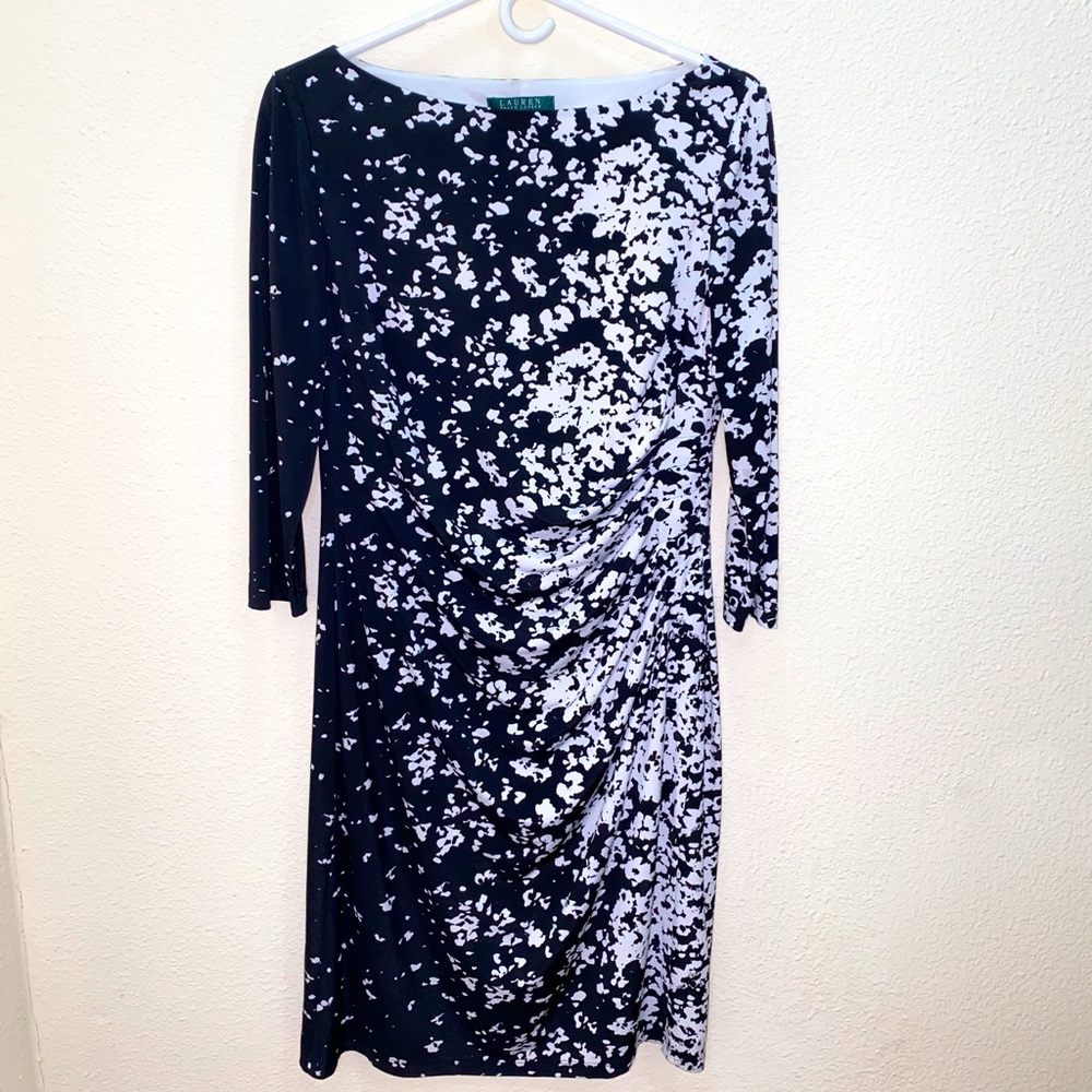 Lauren Ralph Lauren Black & White Dress, Size 12